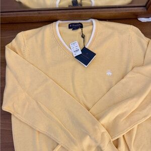 Brooks Brothers Men's Yellow Sweater
